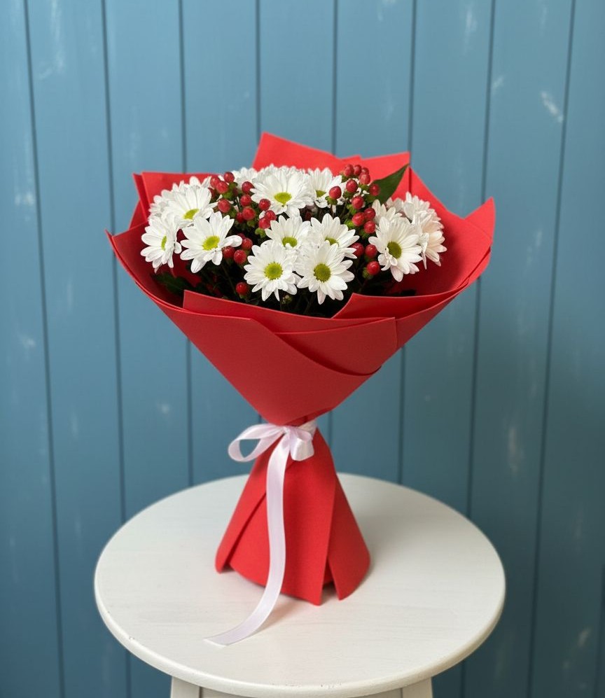 Букет цветов из: Хризантемы в Становом