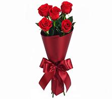 Букет 5 Красных роз Эдлесс Лав в Становом