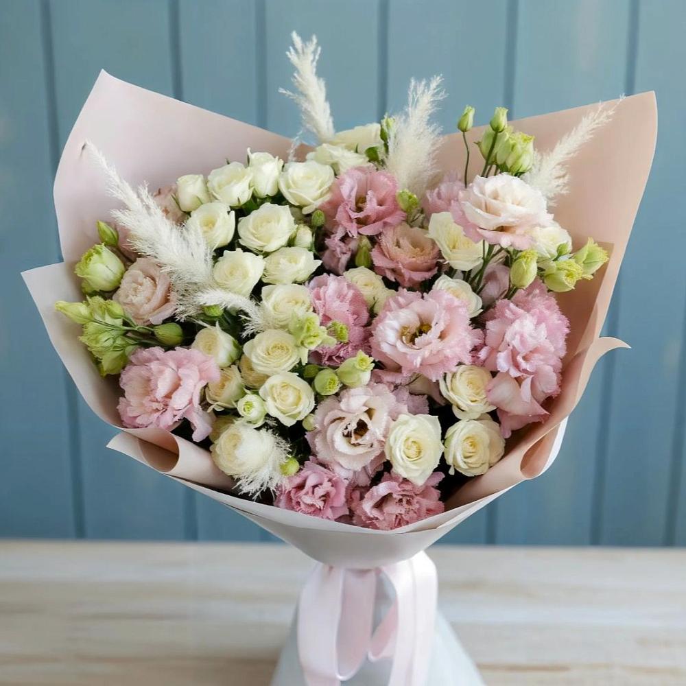 Букет цветов из: Альстромерии и Розы в Становом