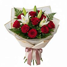 Букет цветов из:  Лилии и Розы в Становом