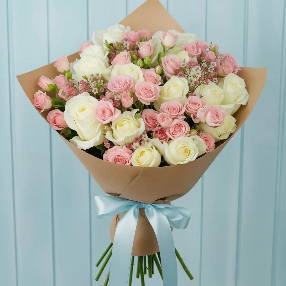 Букет цветов из: Розы в Становом