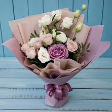 Букет цветов из:  Розы и Лизиантусы в Становом