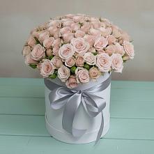 Цветочная композиция из Розы в шляпной коробке в Становом