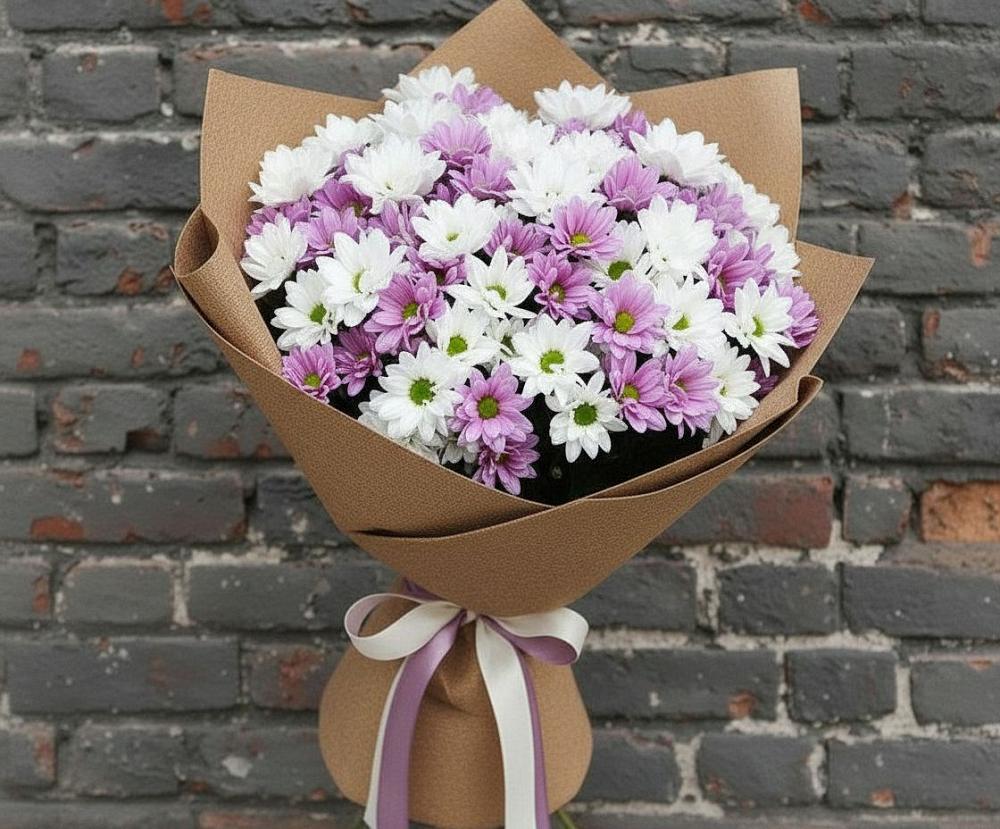 Букет цветов из: Хризантемы в Становом